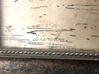 Oude/antieke ets zierikzee gesigneerd - afbeelding 4 van  5
