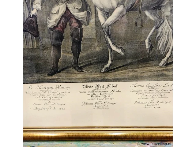 Oude/antieke prent - afbeelding 4 van  5