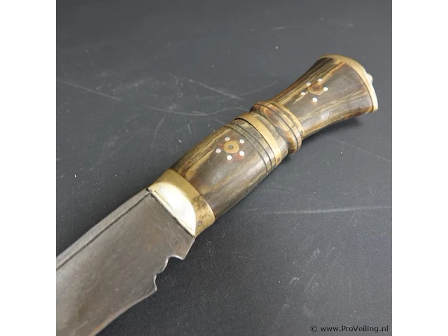 Oude/antieke tibetaans kukri - afbeelding 2 van  5