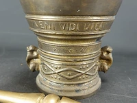 Oude/antieke?. vijzel met stamper - afbeelding 3 van  5
