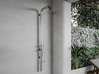Outdoor buitendouche wandmodel geborsteld rvs