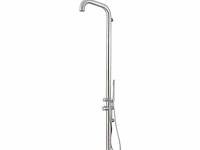 Outdoor buitendouche wandmodel geborsteld rvs - afbeelding 2 van  3