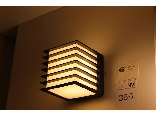 Outdoor led wandlamp fluctus b 13 x 12 cm. - afbeelding 1 van  2