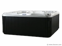 Outdoor spa 5-persoons 210x210x90 cm - wit bad met zwarte zijkant - incl. bluetooth - afbeelding 7 van  14