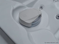 Outdoor spa 5-persoons 220x220 cm - grijs bad / grijze zijkant - incl. bluetooth & wifi - afbeelding 4 van  59