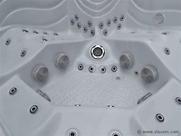 Outdoor spa 5-persoons 220x220 cm - grijs bad / grijze zijkant - incl. bluetooth & wifi - afbeelding 15 van  59
