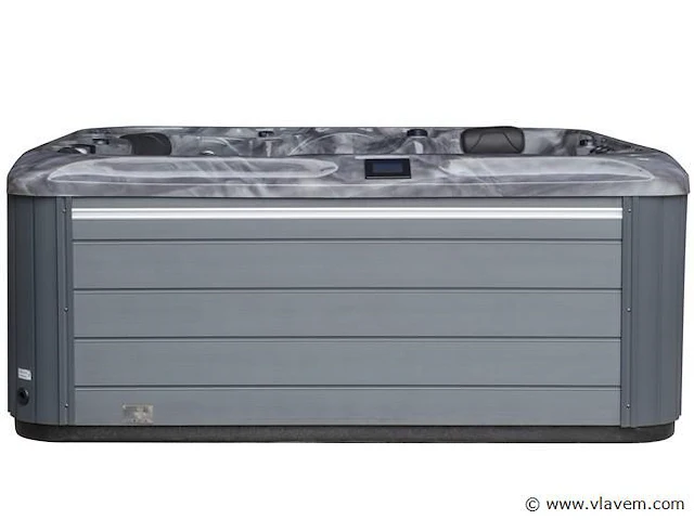 Outdoor spa 5-persoons 220x220 cm - grijs bad / grijze zijkant - incl. bluetooth & wifi - afbeelding 17 van  59