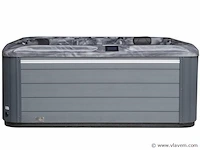 Outdoor spa 5-persoons 220x220 cm - grijs bad / grijze zijkant - incl. bluetooth & wifi - afbeelding 17 van  59