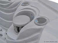 Outdoor spa 5-persoons 220x220 cm - grijs bad / grijze zijkant - incl. bluetooth & wifi - afbeelding 20 van  59