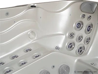 Outdoor spa 5-persoons 220x220 cm - grijs bad / grijze zijkant - incl. bluetooth & wifi - afbeelding 25 van  59