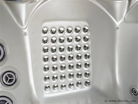 Outdoor spa 5-persoons 220x220 cm - grijs bad / grijze zijkant - incl. bluetooth & wifi - afbeelding 26 van  59