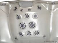 Outdoor spa 5-persoons 220x220 cm - grijs bad / grijze zijkant - incl. bluetooth & wifi - afbeelding 30 van  59
