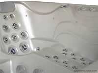 Outdoor spa 5-persoons 220x220 cm - grijs bad / grijze zijkant - incl. bluetooth & wifi - afbeelding 37 van  59