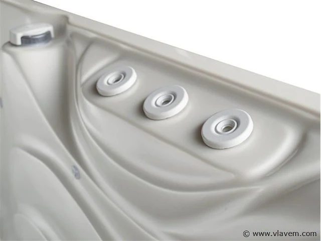 Outdoor spa 5-persoons 220x220 cm - grijs bad / grijze zijkant - incl. bluetooth & wifi - afbeelding 49 van  59