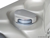 Outdoor spa 5-persoons 220x220 cm - grijs bad / grijze zijkant - incl. bluetooth & wifi - afbeelding 51 van  59