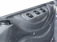 Outdoor spa 5-persoons 220x220 cm - grijs bad / grijze zijkant - incl. bluetooth & wifi - afbeelding 54 van  59
