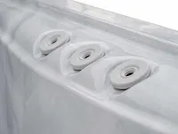 Outdoor spa 5-persoons 230x230 cm - sneeuwwit bad / zwarte zijkant - incl. wifi & bluetooth - afbeelding 2 van  12