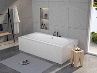 Oval ligbad 180x80cm acryl duo glans wit - afbeelding 1 van  4