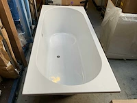 Oval ligbad 180x80cm acryl duo glans wit - afbeelding 3 van  4