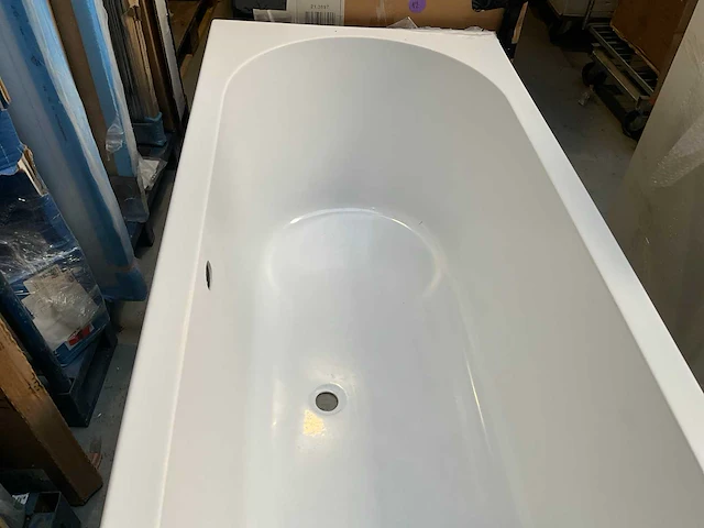 Oval ligbad 180x80cm acryl duo glans wit - afbeelding 4 van  4