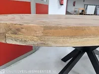Ovale eetkamertafel , mango hout - afbeelding 4 van  6