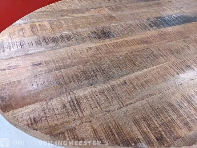 Ovale eetkamertafel , mango hout - afbeelding 5 van  6