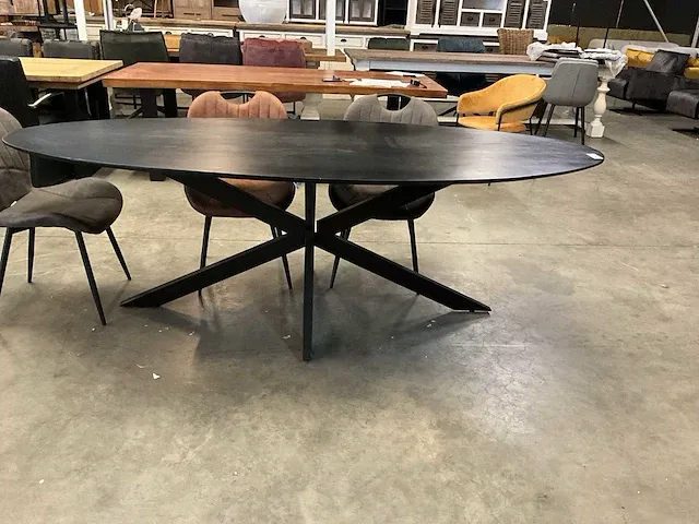Ovale eetkamertafel - afbeelding 2 van  6