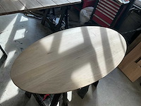 Ovale eikenhout tafelblad 1600x800 (2x) - afbeelding 2 van  4