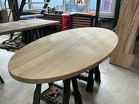 Ovale eikenhout tafelblad 1800x900 (5x) - afbeelding 1 van  5