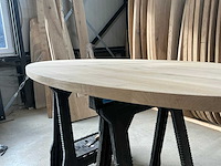 Ovale eikenhout tafelblad 1800x900 (5x) - afbeelding 4 van  5