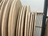 Ovale eikenhout tafelblad 1800x900 (5x) - afbeelding 5 van  5