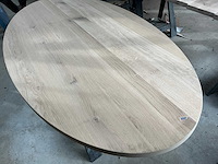 Ovale eikenhout tafelblad 2200x1100 (3x) - afbeelding 4 van  4