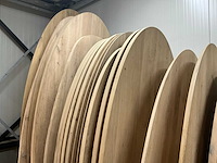 Ovale eikenhout tafelblad 2400x1200 (7x) - afbeelding 1 van  7