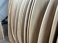 Ovale eikenhout tafelblad 2400x1200 (7x) - afbeelding 2 van  7