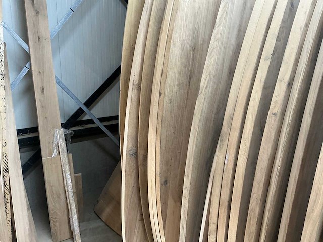 Ovale eikenhout tafelblad 2800x1200 (4x) - afbeelding 3 van  8