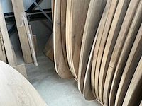 Ovale eikenhout tafelblad 2800x1200 (4x) - afbeelding 4 van  8