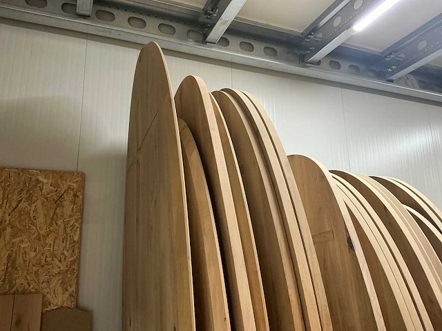 Ovale eikenhout tafelblad 2800x1200 (4x) - afbeelding 5 van  8