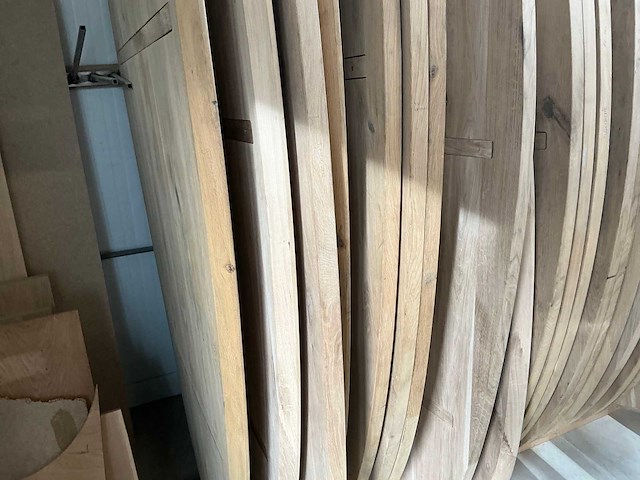 Ovale eikenhout tafelblad 2800x1200 (4x) - afbeelding 7 van  8