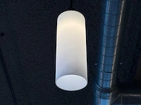 Ovale hanglamp met melkglazen kappen - afbeelding 4 van  7