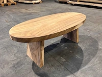 Ovale salon / bijzet tafel - afbeelding 2 van  3