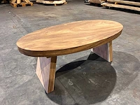 Ovale salon / bijzet tafel - afbeelding 1 van  4