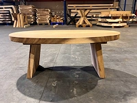 Ovale salon / bijzet tafel - afbeelding 2 van  4