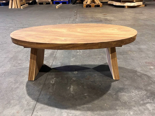 Ovale salon / bijzet tafel - afbeelding 3 van  4