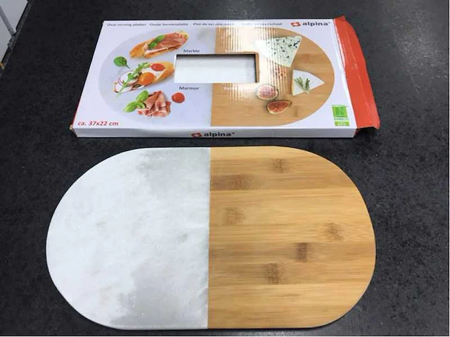 Ovale serveerplank (24x) - afbeelding 1 van  3