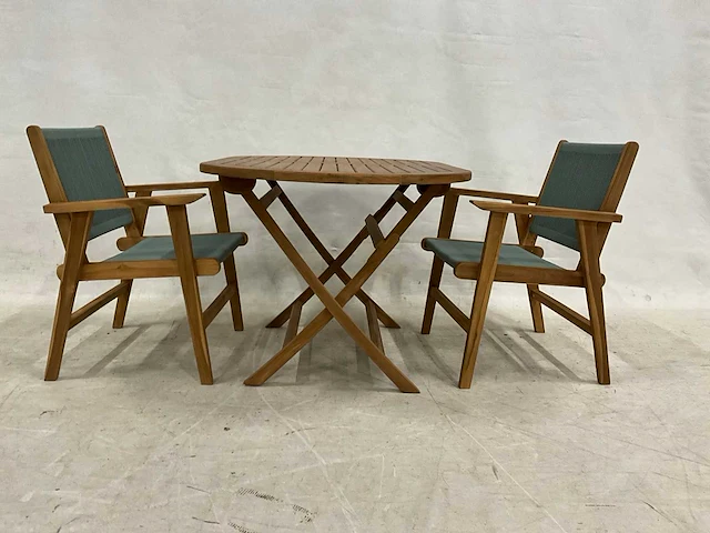 Ovale tuinset met stoelen - afbeelding 2 van  4