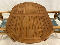 Ovale tuinset met stoelen - afbeelding 3 van  4