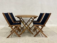 Ovale tuinset met stoelen - afbeelding 2 van  4