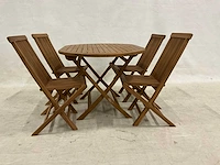 Ovale tuinset met stoelen - afbeelding 2 van  4