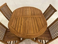 Ovale tuinset met stoelen - afbeelding 3 van  4