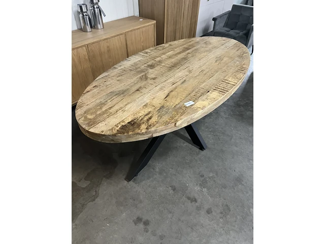 Ovelo eettafel 160 x 90 cm - mangohout, by fonq - afbeelding 2 van  3